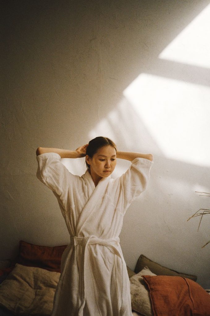 Intimate boudoir setting