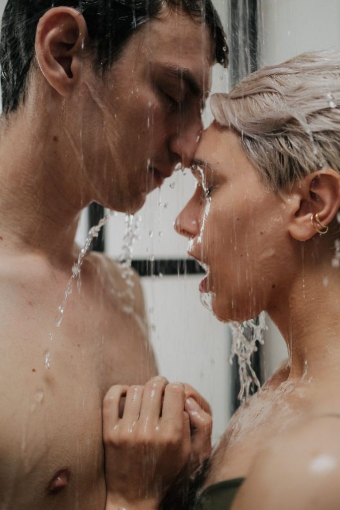Couple embracing